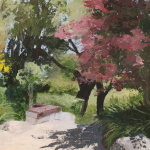 Painting, Oil: "Hummingbird Tree" by Stacey Gustafson