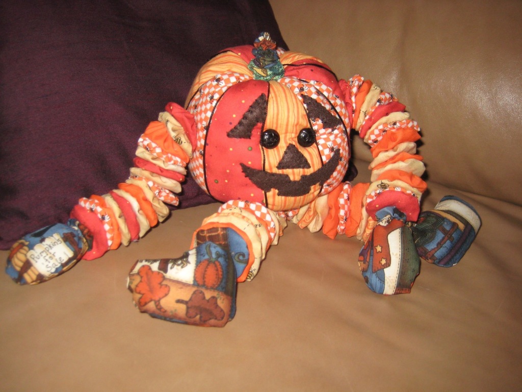 Soft Sculpture: "Yo Pumpkin" by Ruth Harder