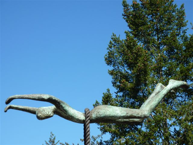 Photography, Outdoor Sculpture: "Hall Air Swimmer" by Ronnie Holland
